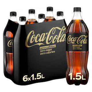 Coca-Cola | Zero Sugar en zonder cafeïne | PET 6 x 1,5 l