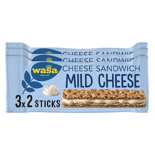Wasa | Cracottes | Sandwich | Fromage Doux | 3pack 90 gr
