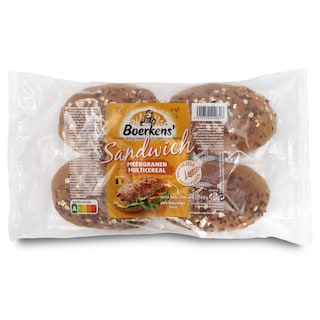 Boerkens | Sandwich | Meergranen 4 st