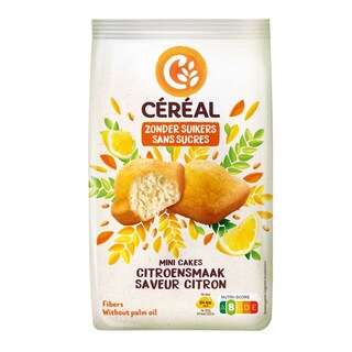 Céréal | Mini cake | Saveur citron | Sans sucre 196 gr