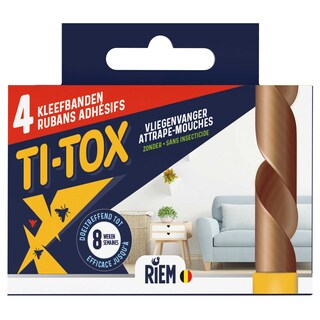 Ti-Tox | Attrape mouches | 4 rubans 4 pc