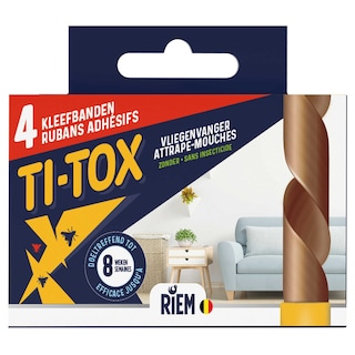 Ti-Tox | Attrape mouches | 4 rubans 4 pc