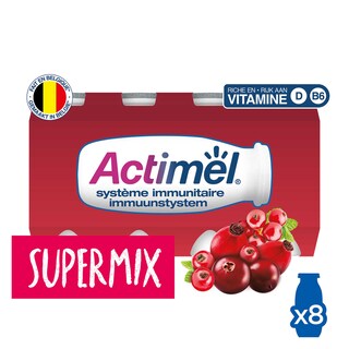Actimel | Drinkyoghurt | Veenbes | Rozenbottel 8 x 100 gr