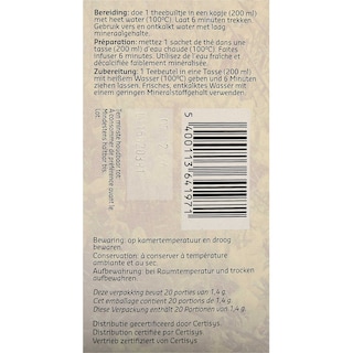 Delhaize | Bio | Tisane | Rooibos | Sachets | Bio | FT 20 x 1,4 gr