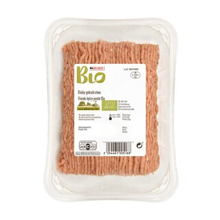 Delhaize | Bio | Hachis | Poulet | Assaissoné | Bio +/- 450 gr