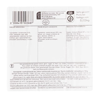 Delhaize | Varkenskefta | Chorizo +/- 210 gr