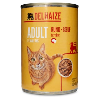 Delhaize | Aliment chat | Terrine | Boeuf 400 gr
