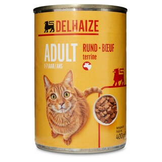 Delhaize | Aliment chat | Terrine | Boeuf 400 gr