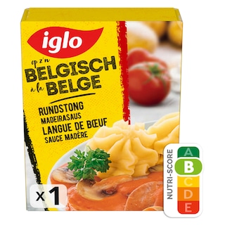 Iglo | A la Belge | Langue de boeuf | Sauce Madère 