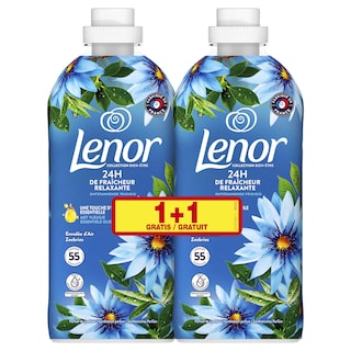 Lenor | Adoucissant | Liquide | Envolée d'air | 1+1 