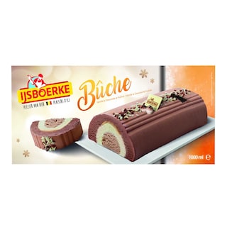 Ijsboerke | Bûche | Chocolat | Vanille | Praliné 