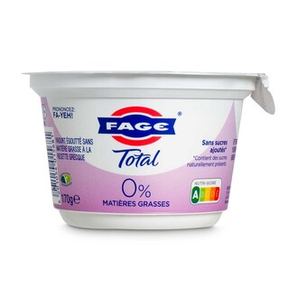 Fage | Yaourt grec authentique | nature | 0% m.g. 170 gr