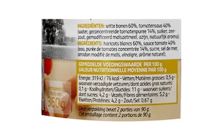 Delhaize | Haricot blanc | Sauce tomate 