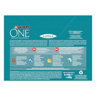 Purina ONE | Aliment Chat | Sterilisé | Pâté | Saumon & Dinde 