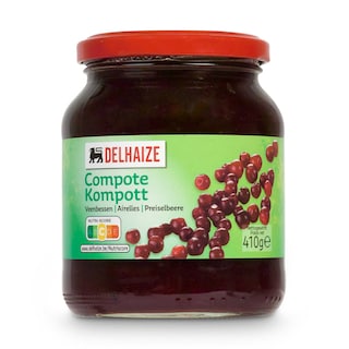 Delhaize | Compote | Airelles cuisinées 410 gr