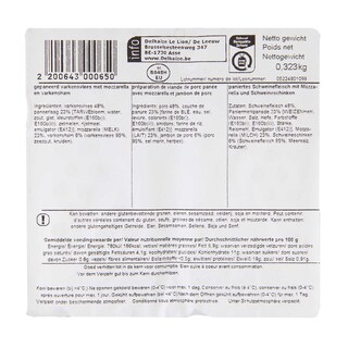 Delhaize | Cordon Bleu | Mozzarella +/- 300 gr