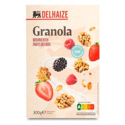 Delhaize | Granola | Fruits des bois | Stevia 