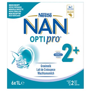 Nestlé | NAN Optipro | Groeimelk | Vloeibaar | 2+ 6 x 1 l