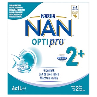 Nestlé | NAN Optipro | Lait de croissance | Liquide | dès 2 ans 6 x 1 l