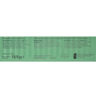Delhaize | Makrelen | Filets | Tomatensaus 169 gr