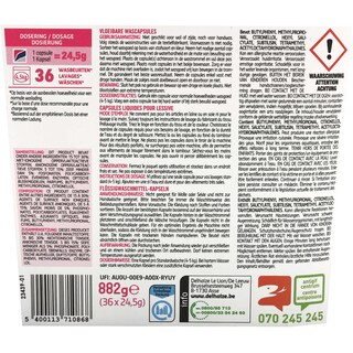 Delhaize | Capsules liquides pour lessive | Couleurs 