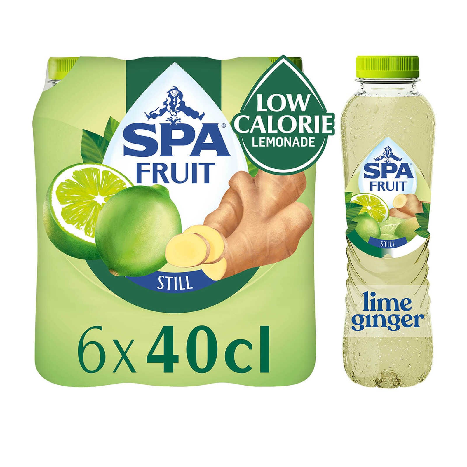 Spa Limonade | Niet Bruisend | Lime-Ginger | PET