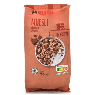 Delhaize | Muesli | Crunchy | Chocolade 750 gr