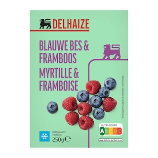 Delhaize | Myrtilles et framboises 