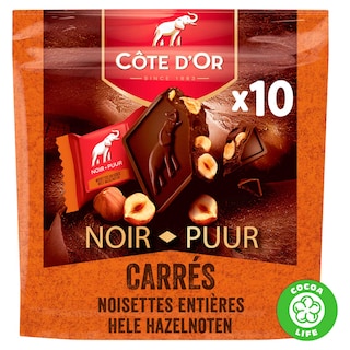 Côte d'Or | Carré | Pralines | Carré | Pure Chocolade | Noten 