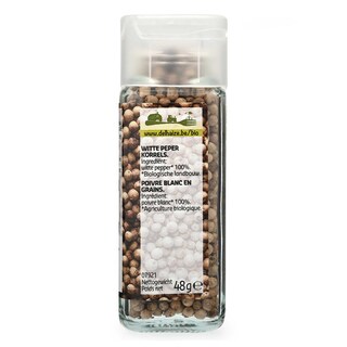 Delhaize | Kruiden | Peper | Wit | Korrels | Bio 48 gr