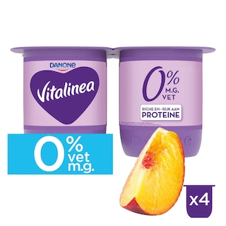 Vitalinea | Yoghurt| Fruit | Perzik | 0% | Vitamine D 
