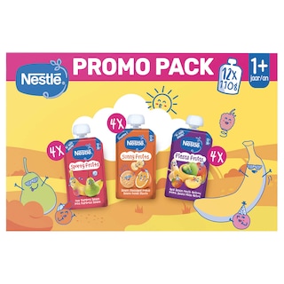 Nestlé | Fruit | Knijpzakje | 12 m | Multipack 