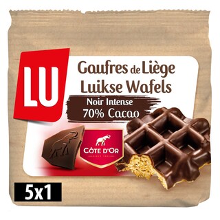 LU | Biscuits | Gaufres De Liège | Chocolat Noir 