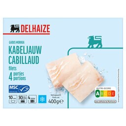 Delhaize | Kabeljauwfilet 400 gr