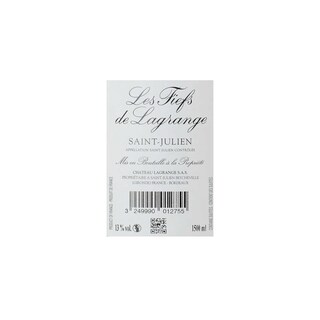 Les Fiefs De Lagrange | Saint-Julien Grand Cru Classé | 2012 