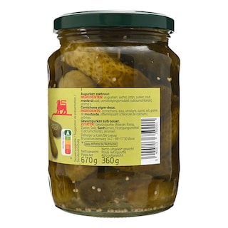 Delhaize | Cornichon | Aigre-doux 360 gr