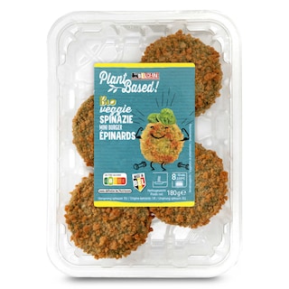 Delhaize | Plant-Based | Mini burger | Spinazie | Veggie | Bio 180 gr