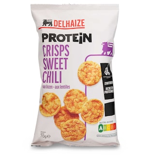 Delhaize | Crisps | Lentilles | Sweet Chili | Protein 70 gr