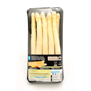 Delhaize | Asperges blanches | Belges | Emballées 