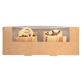 Delhaize | Bûches | Crème au beurre | Vanille | 2x1P 2 x 1 pc