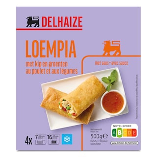 Delhaize | Loempias met kip en groenten 4 x 125 gr