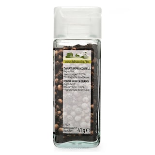 Delhaize | Kruiden | Peper | Zwarte | Korrels | Bio 41 gr