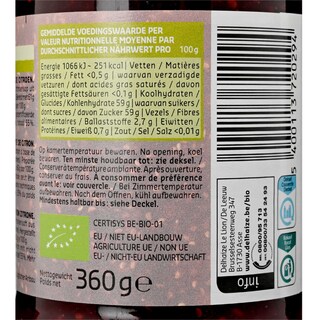 Delhaize | Bio | Confituur | Framboos | Extra | Bio | Ft 