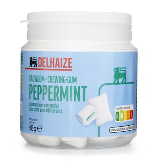 Delhaize | Chewing gum | Peppermint | Fourré 98 gr