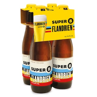 Super 8 | Blond Bier | 6,4% alc 4 x 33 cl