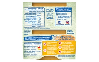 Nestlé | Baby Fruit | Fruit | Banane Pomme | Bébé | 4 mois 