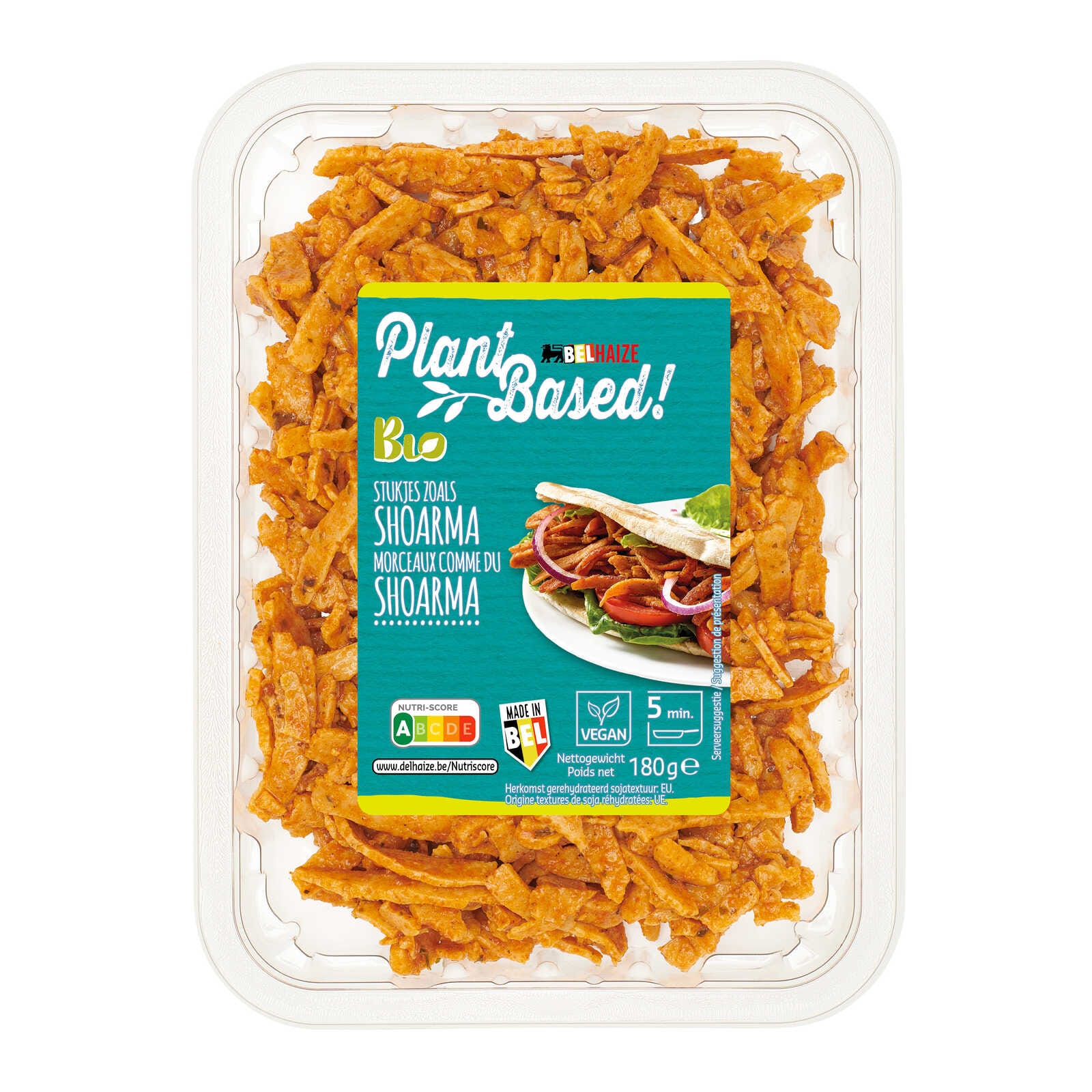 Delhaize Stukjes | Shoarma | Vegan | Bio