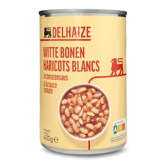 Delhaize | Haricots | Blancs | Sauce tomate 