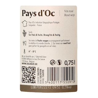 Delhaize | Pays d'Oc | Syrah Rosé 