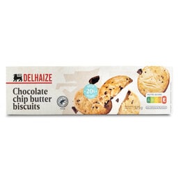 Delhaize | Koekjes | Zandkoekjes met chocoladestukjes 